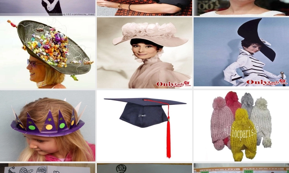 各种各样的帽子