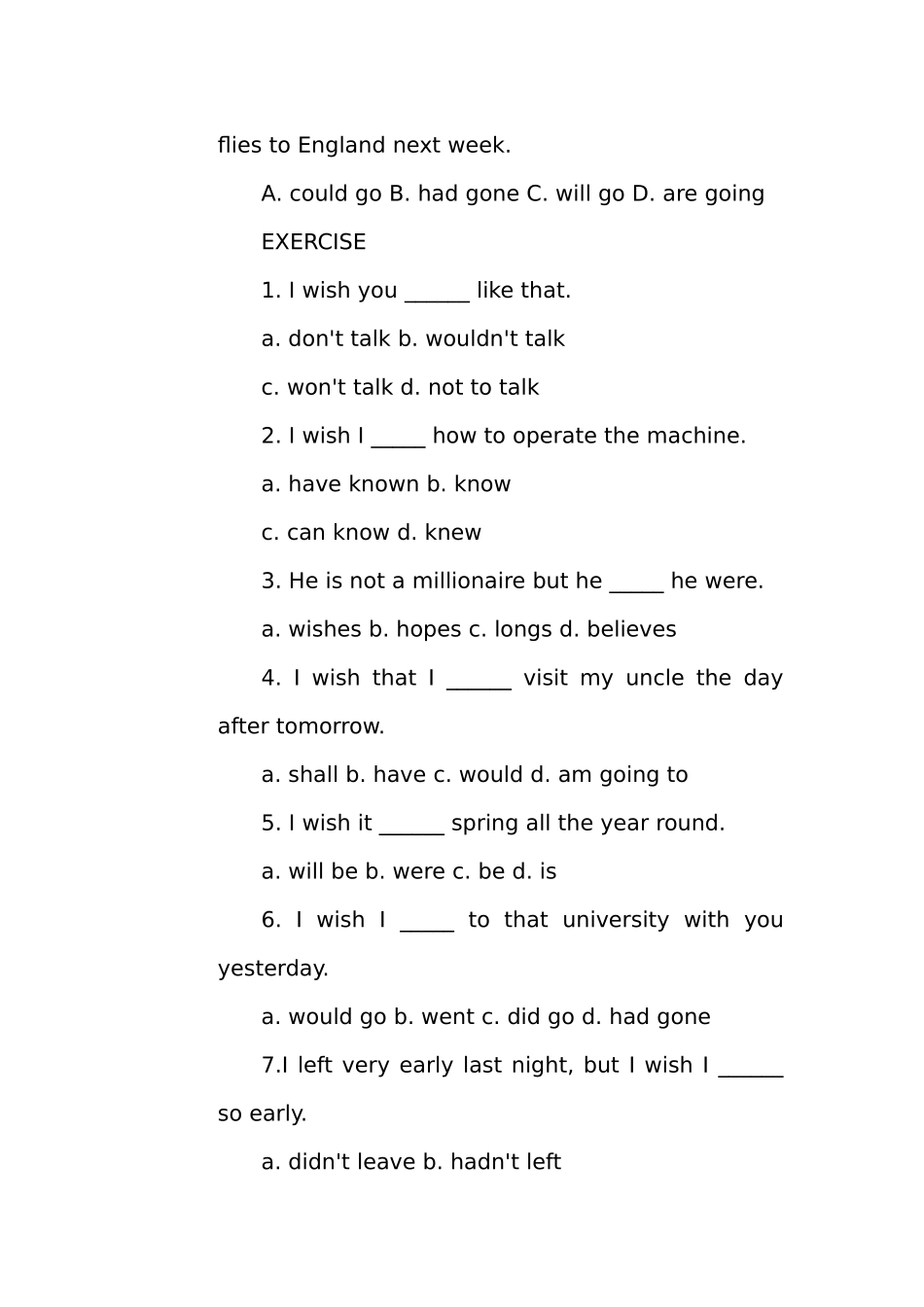 虚拟语气用在wish后的宾语从句中_第3页