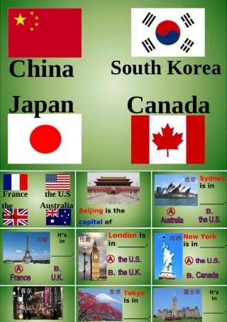 小学英语教学用PPT：8-countries国名