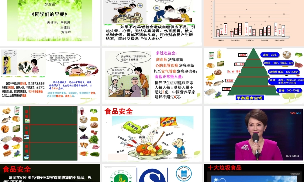 第三节合理营养与食品安全