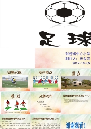 张榜镇中心小学-宋金荣-足球课件ppt