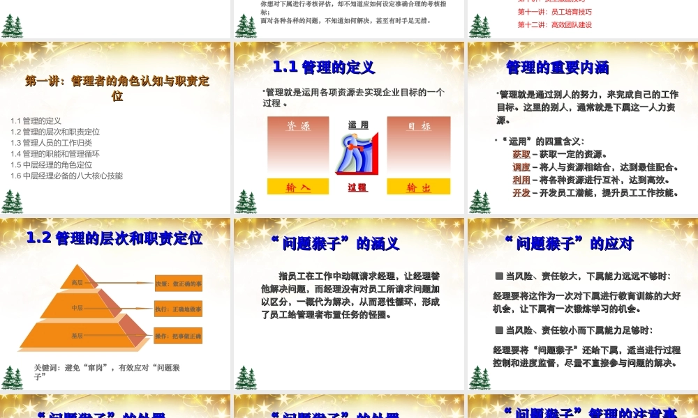 管理者角色认知与技能提升