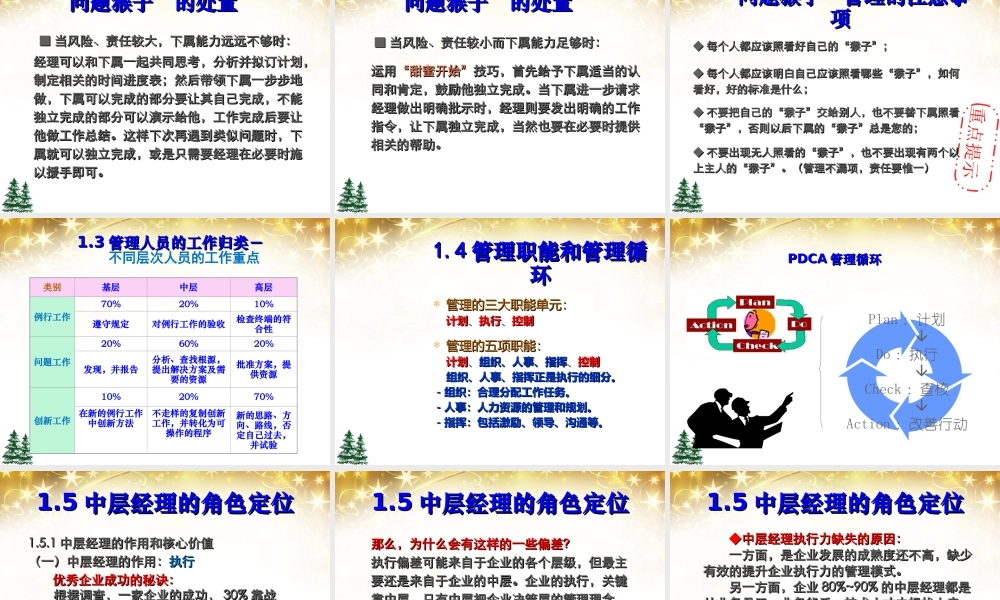 管理者角色认知与技能提升