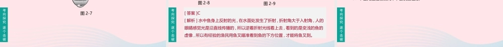 江西省中考物理大一轮复习 第一篇 教材复习 第02课时 光现象课件
