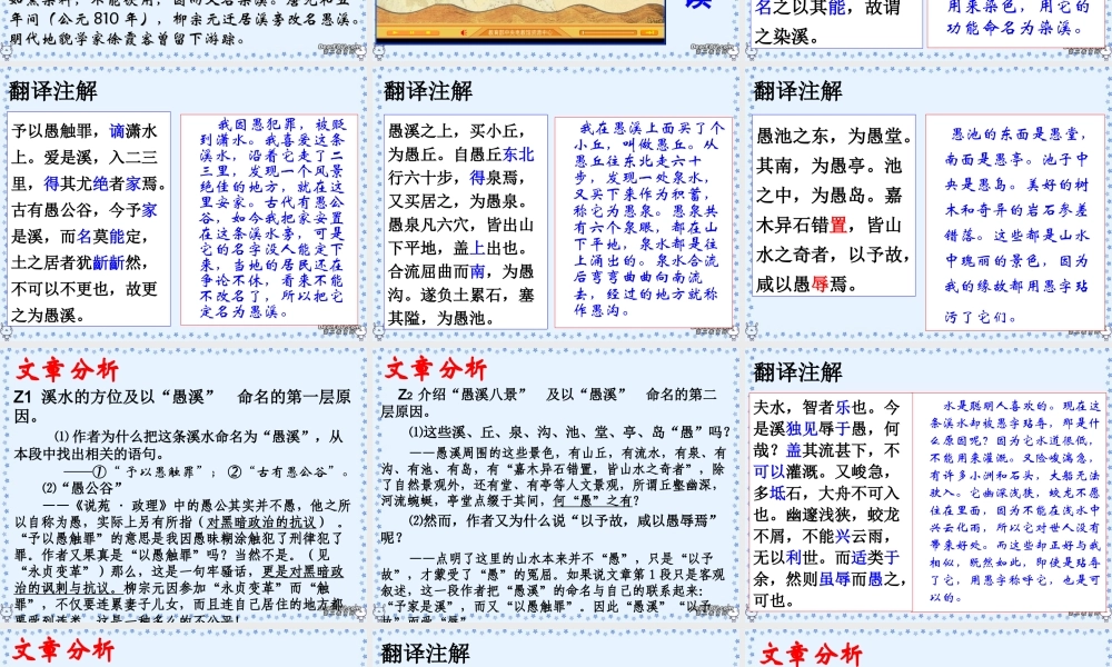 高二语文愚溪诗序课件 人教版 课件