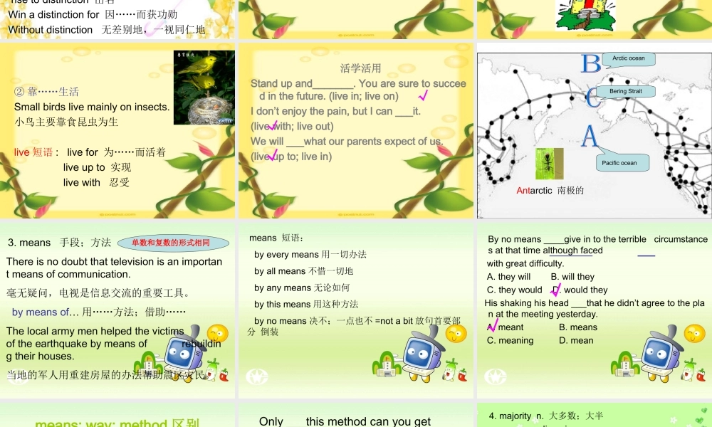 高中英语unit1vocabulary课件选修8 课件