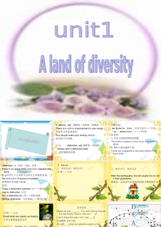 高中英语unit1vocabulary课件选修8 课件