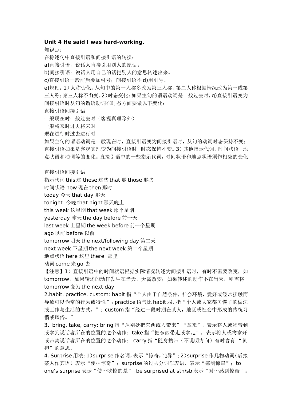 Unit4HesaidIwashard_第1页