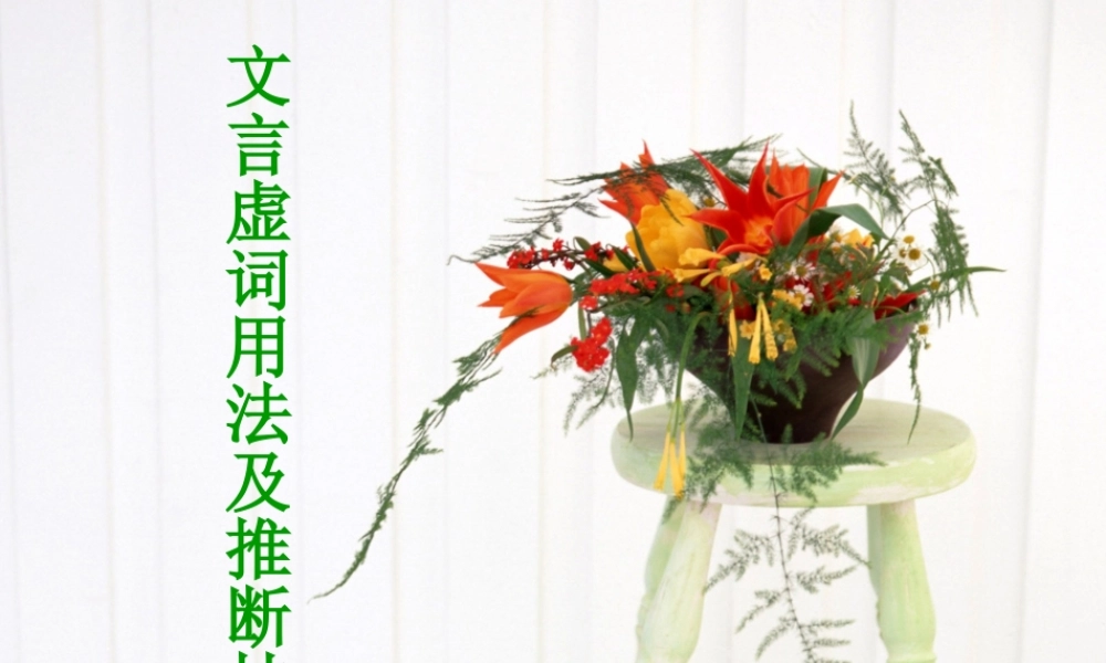 高考语文一轮复习 文言文阅读文言虚词课件