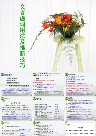 高考语文一轮复习 文言文阅读文言虚词课件