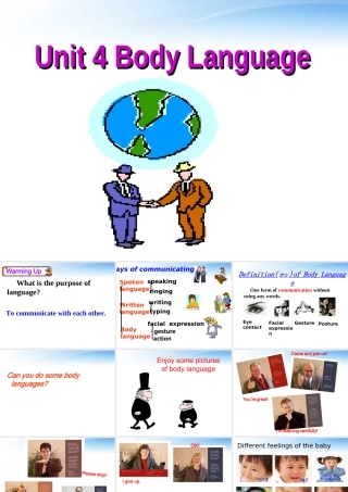 高中英语 warming up & reading课件 新人教版必修4 课件