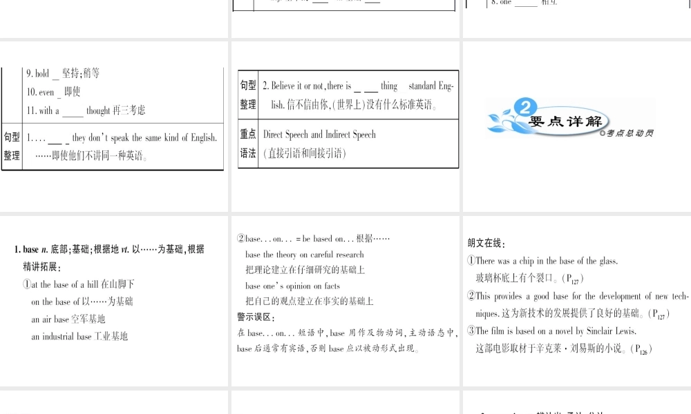高中英语： unit 2( English around the world )课件(新人教版必修1) 课件