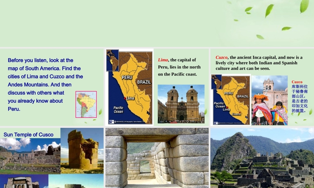 高中英语(unit5 Using Language)教学课件 新人教版选修7 课件