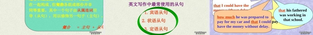 高考英语句子概念讲解及练习 试题