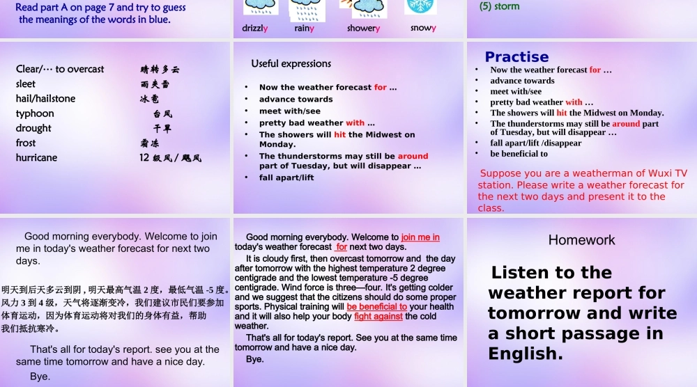 高中英语 Unit1 The world of our senses Word power课件 牛津译林版必修3 课件