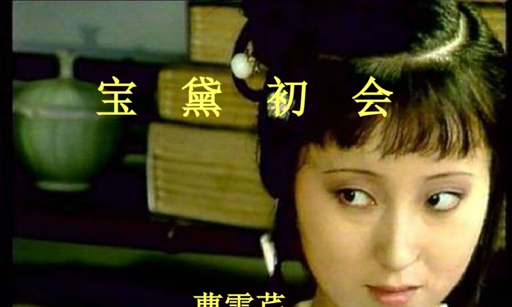 高中语文 宝黛初会课件 语文版必修3 课件