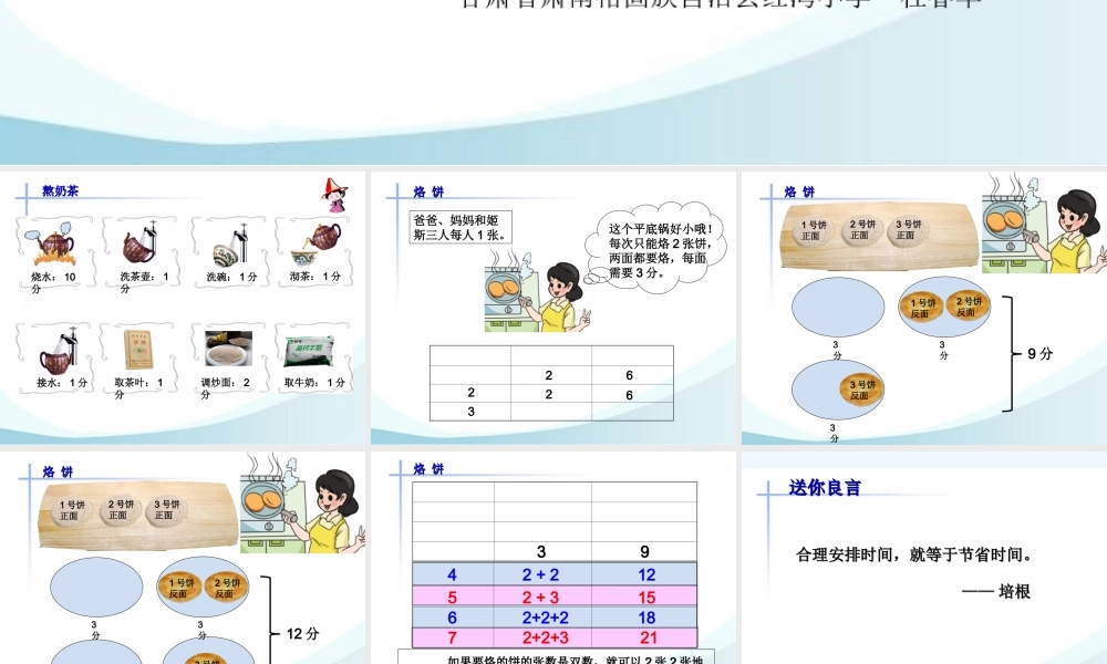小学数学北师大2011课标版四年级北师大版数学四年级下册《优化》课件