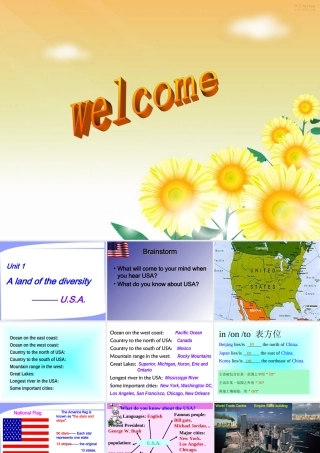 高中英语Unit1 A land of diversity--warming up 2ppt 课件