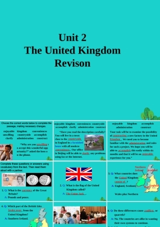 英语 Unit 2 The United Kingdom Period 7 Revision summing up and learning tips课件 新人教版必修5 课件