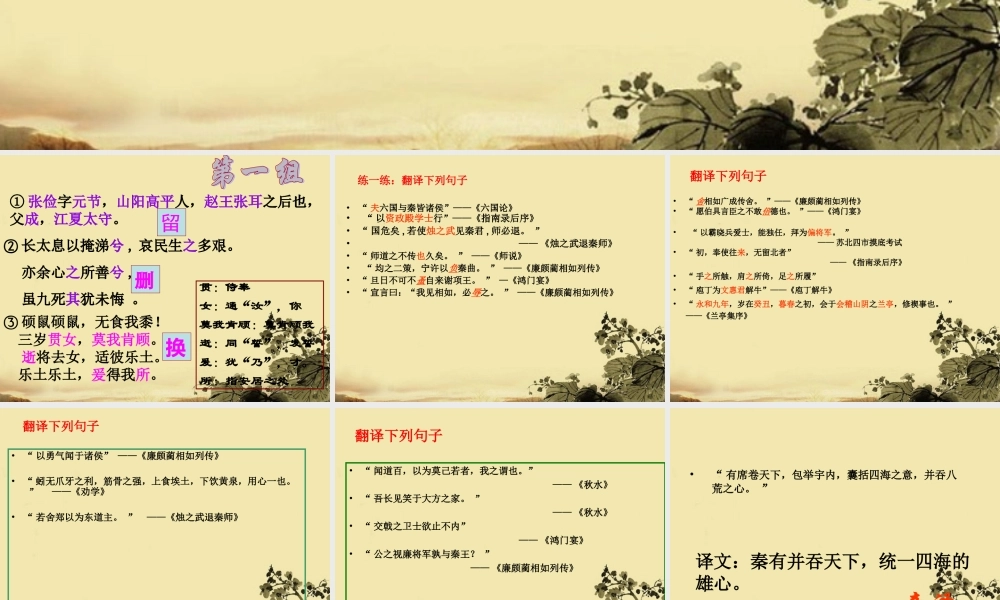 高考语文 文言文的翻译专题复习课件2 课件