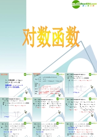 高中数学 222对数函数7课件 新人教A版必修1 课件
