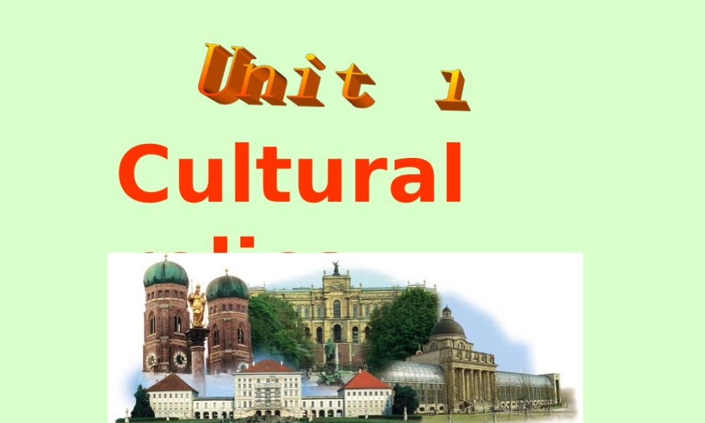 高一英语必修2第一单元课件 新课标 人教版 课件