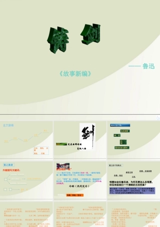 高中语文 39(铸剑)课件 语文版必修1 课件