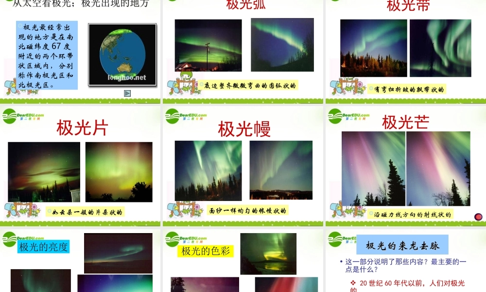 高一语文上学期 (神奇的极光)课件 人教版第一册 课件