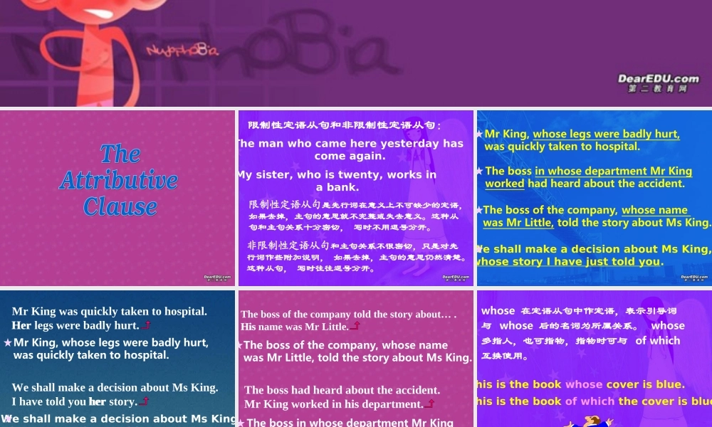 高考英语语法系列复习 定语从句三 新课标 人教版 试题