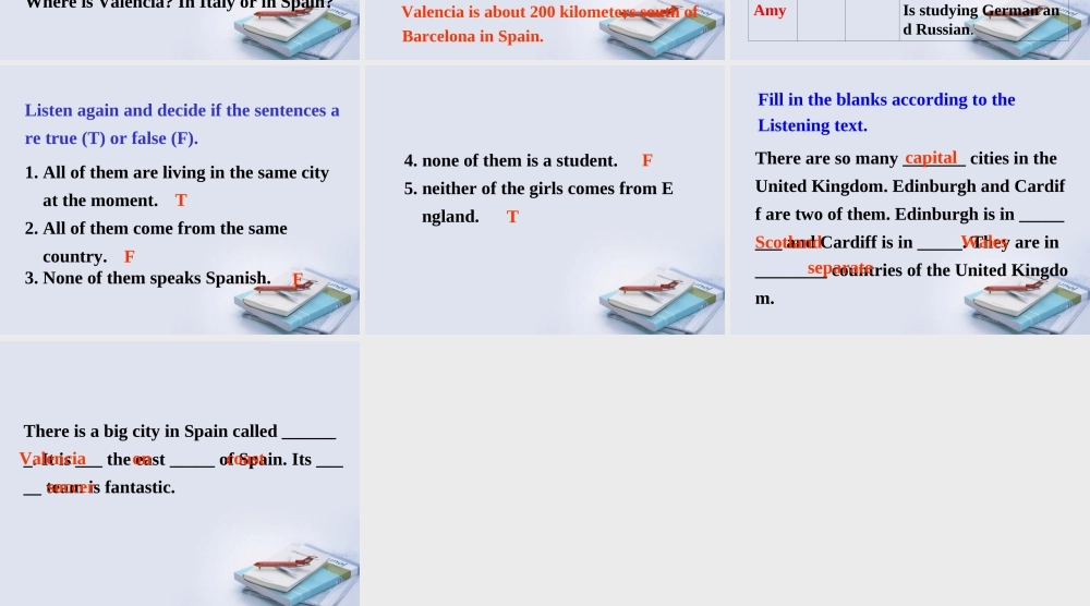 高中英语 Module 1 Listening课件 外研版必修3 课件