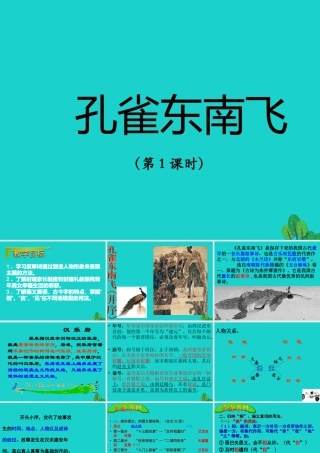 高中语文第6课孔雀东南飞课件新人教版必修2 课件