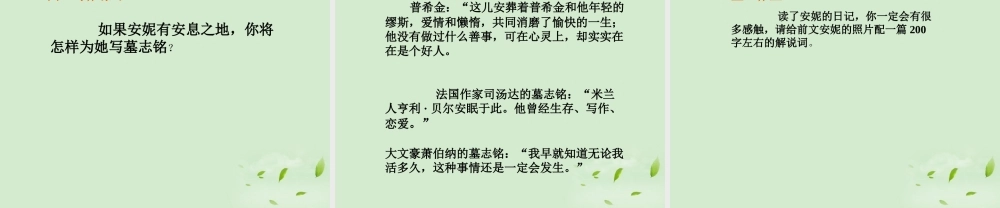 高中语文 2-2-1(安妮日记)课件 苏教版必修2 课件