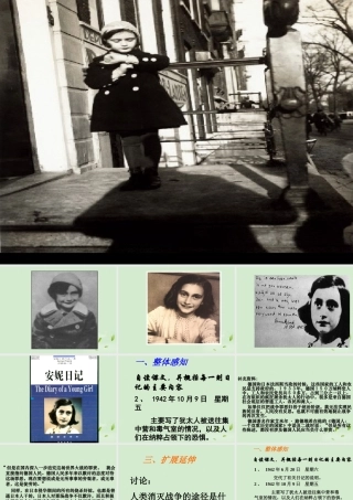 高中语文 2-2-1(安妮日记)课件 苏教版必修2 课件