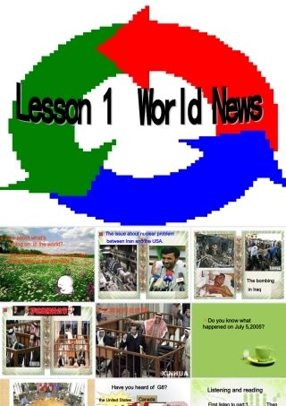 高中英语Unit 11 The Media-Lesson 1 World News课件 北师大版 必修4 课件