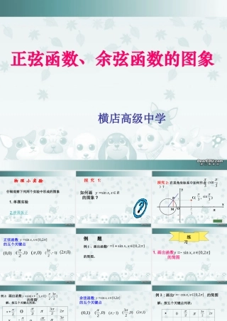 金华市高一数学正弦函数、余弦函数的图象课件 新课标 人教A版 课件