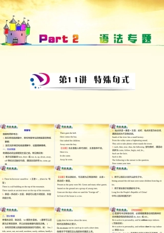 高中英语总复习 part2 第11讲 特殊句式(要点透析)课件 牛津译林版 新课标 课件