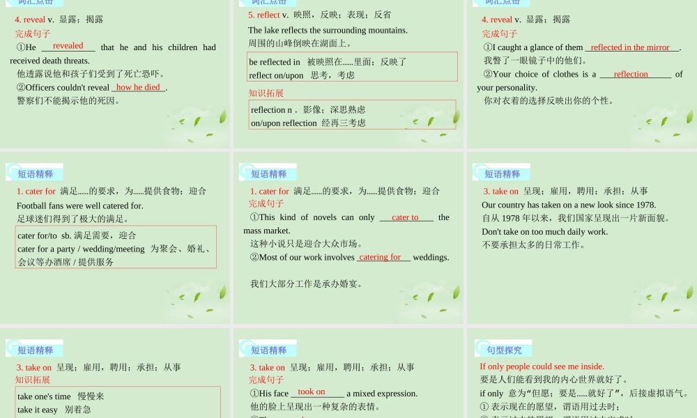 高考英语一轮复习 Module6 The Tang Poems课件 外研版选修8 课件