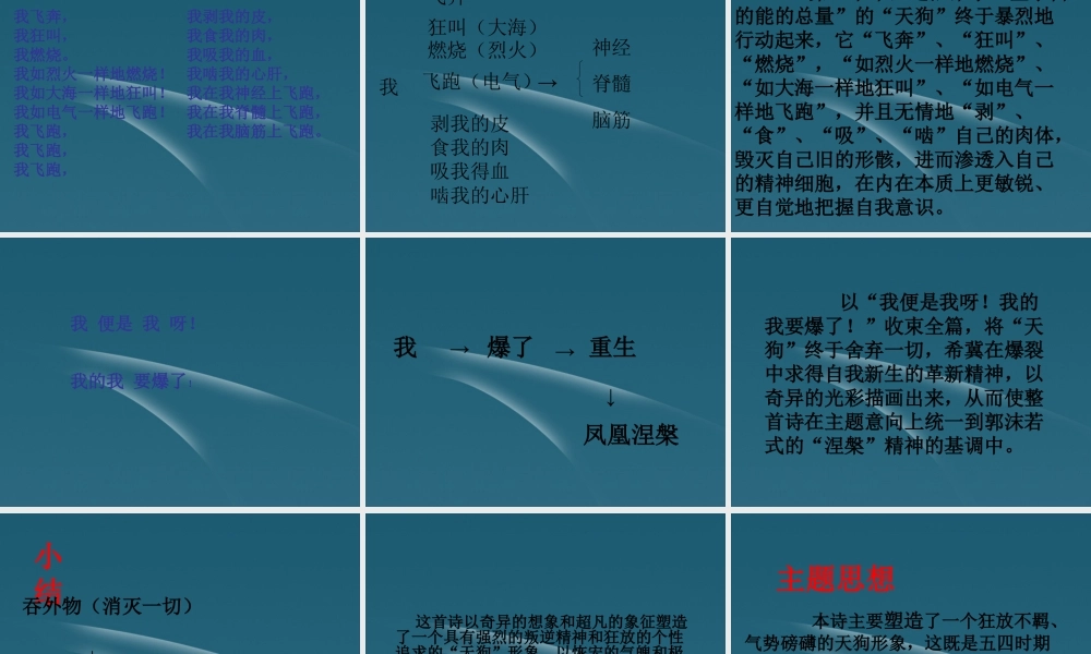 高中语文 (天狗)课件 新人教版选修(中国现代诗歌散文欣赏) 课件