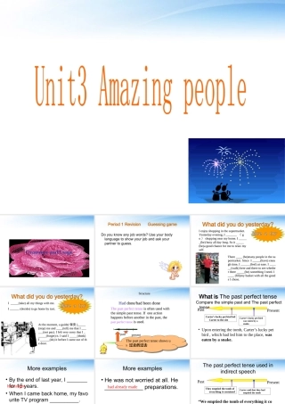 高中英语 Unit 3 Amazing people--Grammar and Usage课件 牛津版必修2 课件