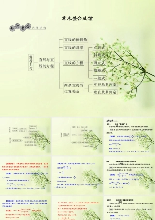 高考数学总复习 第8章 章末整合课件 北师大版 课件