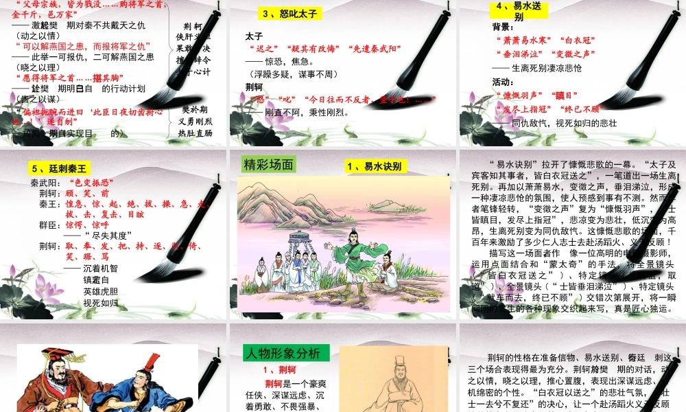 高中语文 史记选读 第五单元 英雄悲歌 10 荆轲精品课件 鲁人版 课件