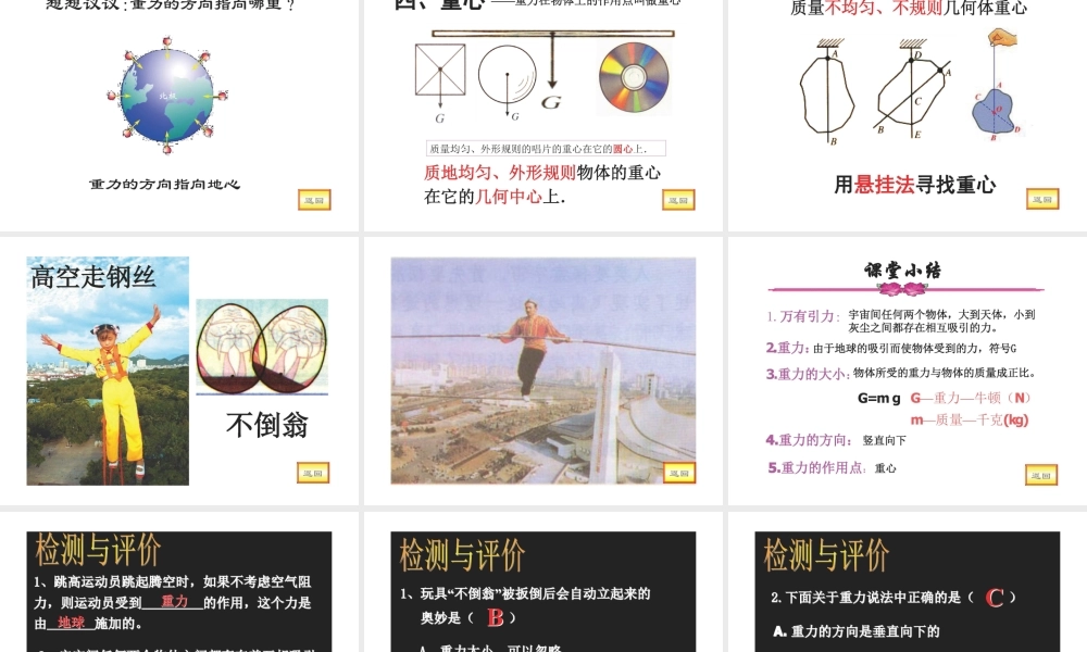 初中物理重力课件