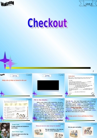 牛津版八年级英语Unit 4 A Charity Show--checkout [ty](ppt) 课件