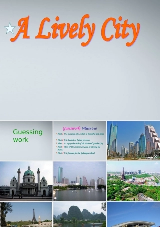 高中英语 A lively city课件 外研版必修1 课件