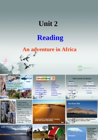 高中英语 Unit2 Wish you Were here Reading 1精品课件 牛津译林版必修2 课件