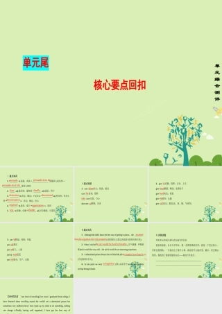 高中英语 Unit 3 Travel journal核心要点回扣课件 新人教版必修1 课件