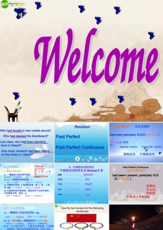 高中英语 模块六 Unit 16 The Revision of Past Perfect and Past Perfect Continuous课件 北师大版选修6 课件