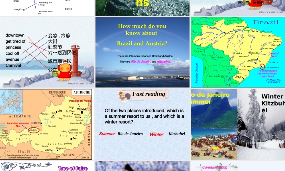 高二英语unit15 Destination reading 人教版 课件