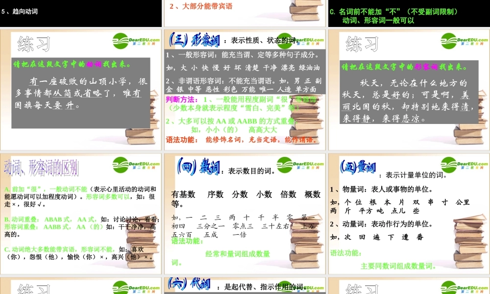 高中语文：(语法及词性专项训练)课件