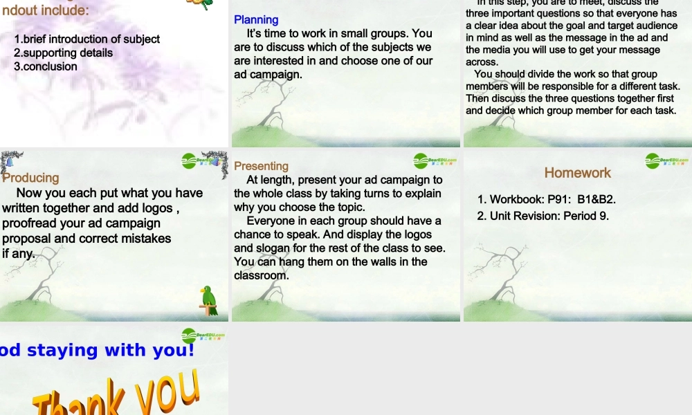 高中英语 Unit1 Advertising-project课件 牛津译林版必修4 课件